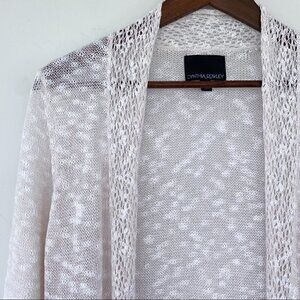 Cynthia Rowley open cardigan in a linen & cotton blend